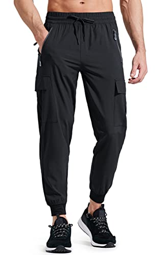 - Libin Men's Lightweight Joggers | Quick Dry Cargo Hiking Trousers -