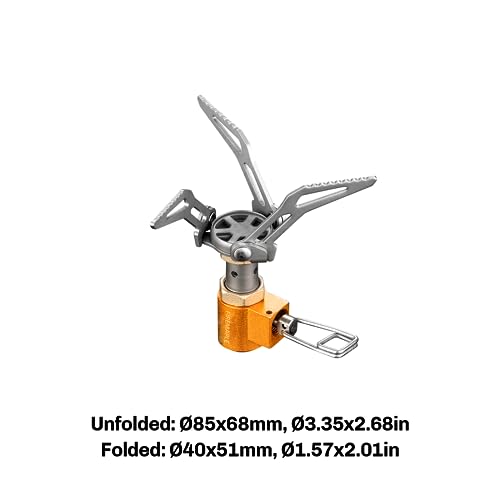 - Fire-Maple FMS-300T Ultralight Titanium Backpacking Camping Gas Stove | 2600W Pocket Backpacking Cooking Folding Burner -