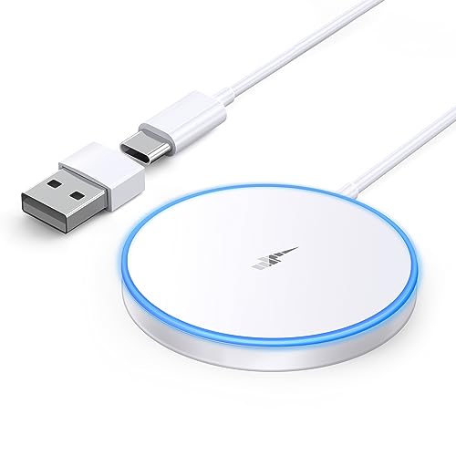 - Magnetic Wireless Charger | Fast | Apple Mag-Safe Charger for iPhone 15 Pro Max/15 Pro/15/15 Plus/14/13/12 Series AirPods 3/2/Pro/Pro 2 -