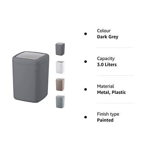- WK Barcelona Square Small Swing Waste Bin