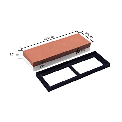 - Sharpening Stone | DDF IohEF Whetstone grit 1000/6000 | Professional 2-in-1 Double-Sided -