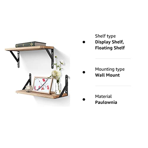 - Uten Floating Shelves Set of 2 Wall Mounted Shelf -