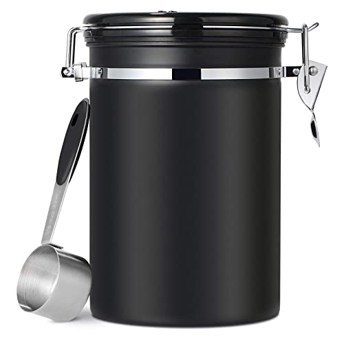 - Hossejoy Airtight Coffee Canister | Stainless Steel Coffee Container -