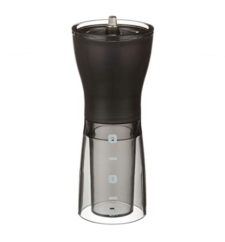 - Hario | Transparent Black Mini Mill Plus | Compact & Adjustable Hand Coffee Grinder -