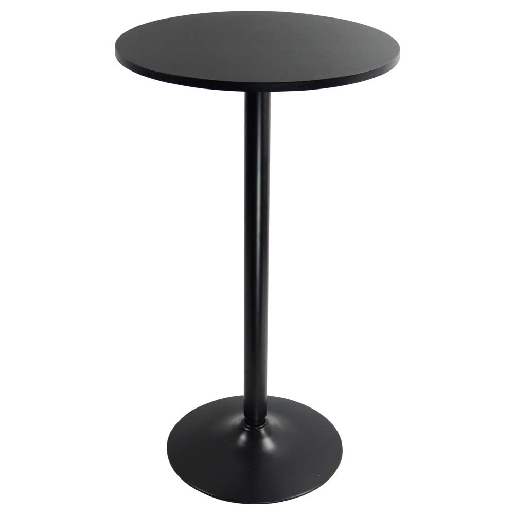 - KKTONER Round Bar Table | 60CM Top for Cocktail Bar | Pub Dining Bistro (106CM H) -