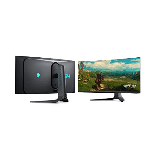 Alienware AW3423DWF 34 Inch WQHD (3440x1440) 21:9 1800R Curved Gaming Monitor, 165Hz, QD OLED, 0.1ms, AMD FreeSync Premium Pro, 99.3% DCI-P3, HDR400, 2x DisplayPort, 1x HDMI, 5x USB, 3 Year Warranty