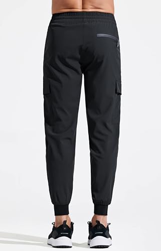 - Libin Men's Lightweight Joggers | Quick Dry Cargo Hiking Trousers -