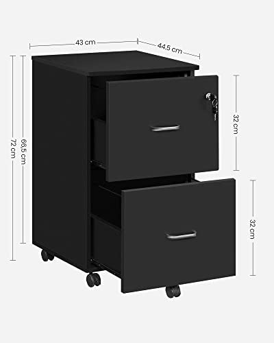 - VASAGLE Filing Cabinet with 2 Drawers -