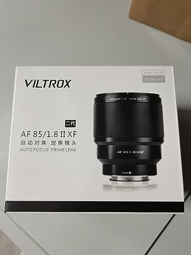 - VILTROX 85mm F1.8 II XF Lens Auto Focus Full Frame Prime Portrait Lens for Fuji X Mount Camera X-T3 X-T2 X-T30 X-T20 X-T10 X-T100 X-PRO2 X-E3 X-A20 X-A5 -