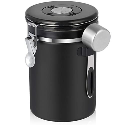 - Hossejoy Airtight Coffee Canister | Stainless Steel Coffee Container -