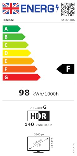 - Hisense 65 Inch UHD Smart TV 65E6KTUK  | Dolby Vision | Pixel Tuning | Voice Remote | Share to TV |  Youtube | Freeview Play | Netflix | Disney -