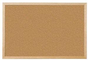 - Q-Connect Lightweight Cork Noticeboard | 600 x 900 mm -