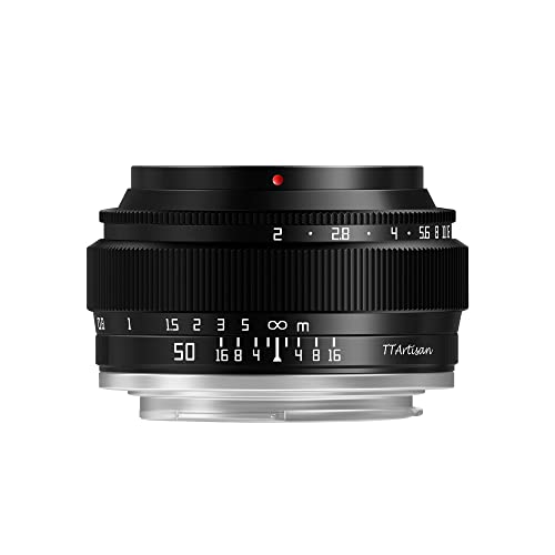 - TTArtisan 50mm F2 Full Frame Manual Camera Lens | Compact Design Light Weight Standard Focal Length Camera Lens for Fuji X-Mount -