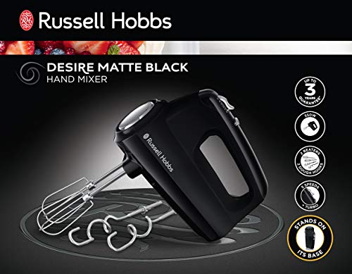 - Russell Hobbs Desire Electric Hand Mixer | 5 speeds | Turbo Setting -