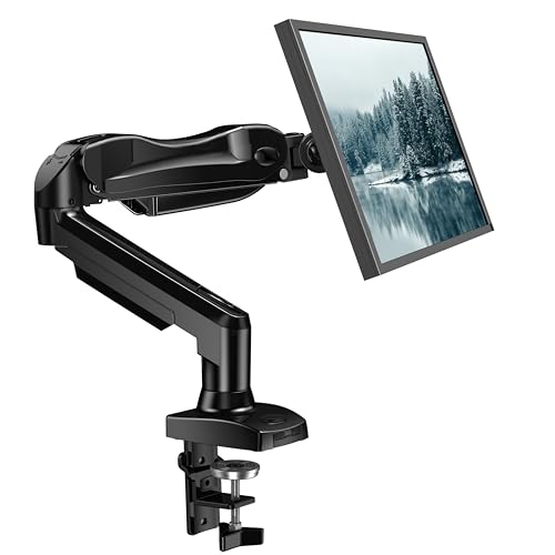 - HUANUO Single Monitor Arm Desk Mount For 13 to 32 inch Screens -