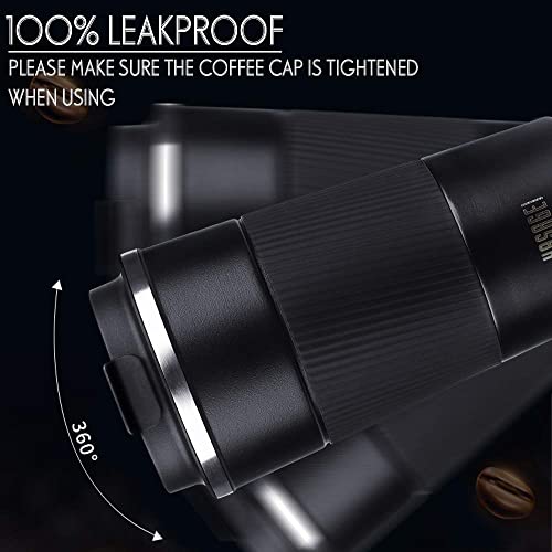 - HASAGEI Travel Mug | Insulated Coffee Cup with Leakproof Lid | Vacuum Insulation Stainless Steel Bottle -