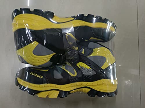 - Unitysow Boys Trekking & Hiking Footwear - Kids Walking Boots - Waterproof Trainers - Yellow,6.5 UK -