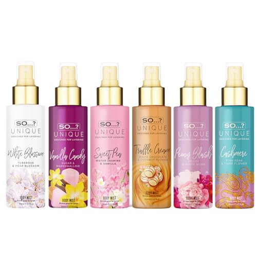 - So…? | Unique Grande Womens Mini Mist Gift Set | Body Mist Fragrance Spray (6x50ml) -