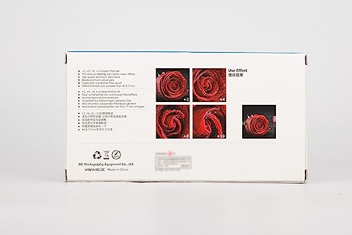 - JJC 58mm Close-Up Macro Filter Kit | (+2, 4, 8, 10) | Filter Pouch -