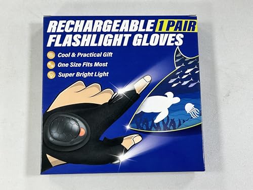 - GREENEVER Dad Gifts | Led Gloves With Lights - Led Gloves With Waterproof Lights | Rechargeable -