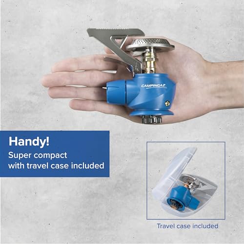 Campingaz Twister Plus gas stove, 1-burner camping stove for outdoor, backpacking or festivals, compact size, powerful output 2,600 watts, including carrying bag, runs off CV 470 gas cartridge