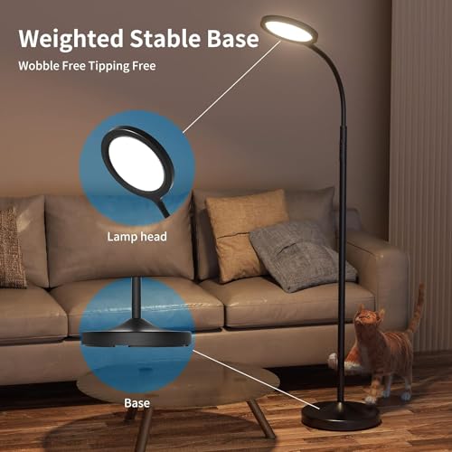 - Keepsmile Floor Lamp | Super Bright Dimmable LED Lamp -