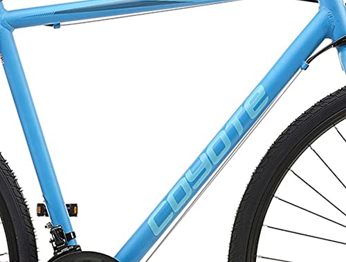 Coyote Absolute AX Gents's Urban Bike With 700C Wheels 22-Inch Aluminium Frame, 21-Speed Shimano Gearing & Shimano EZ Fire Shifters,V-Brake, Blue Colour