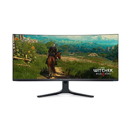 Alienware AW3423DWF 34 Inch WQHD (3440x1440) 21:9 1800R Curved Gaming Monitor, 165Hz, QD OLED, 0.1ms, AMD FreeSync Premium Pro, 99.3% DCI-P3, HDR400, 2x DisplayPort, 1x HDMI, 5x USB, 3 Year Warranty
