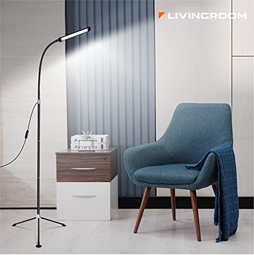 - LED Floor Lamp for Living Room | Dimmable Adjustable Standard Lamp -