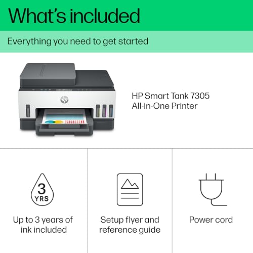 - HP 28B75A Smart Tank 7305 Wireless All-in-One Printer -