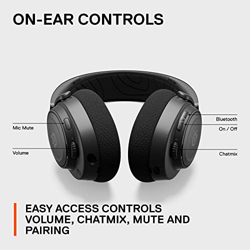 - SteelSeries | Arctis Nova 7 | Wireless Multi-Platform Gaming Headset | Dual Wireless 2.4GHz & Bluetooth | PC, PS5, Switch, Mobile -