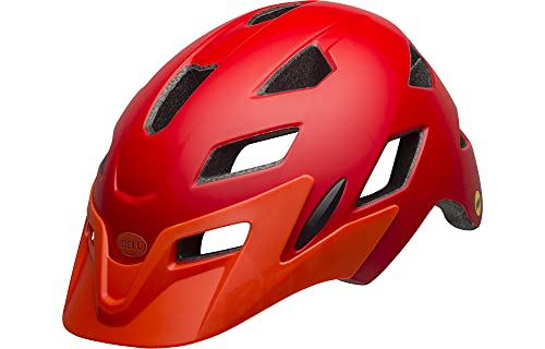 BELL Children's Sidetrack Youth Cycling Helmet, Matte Red/Orange, Unisize 50-57 cm UK