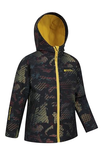 - Mountain Warehouse Exodus Kids Softshell Jacket | Breathable | Wind Resistant | Water Resistant & Fleece Lined -