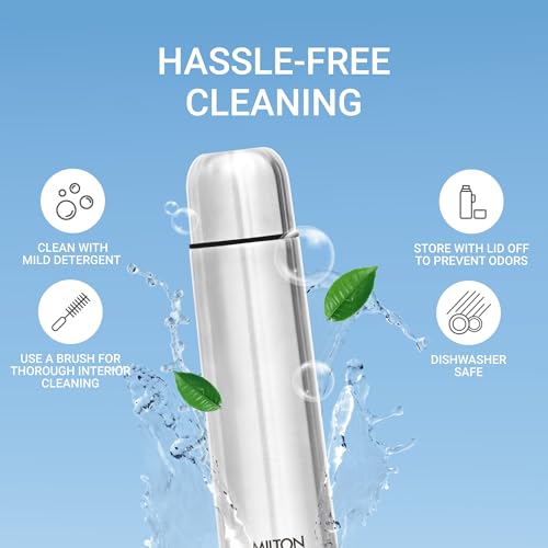 - Milton Vacuum Flask for Hot Drink 1 Litre (34 oz) | Stainless Steel Double Walled Insulated Water Bottle -