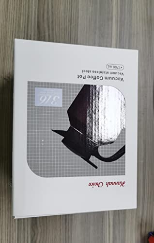 - HotTopStar 1.7L Thermal Coffee Carafe | Coffee Insulated Jug | Double-Wall Vacuum Coffee Pot -