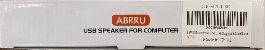 - YYV USB Computer Speaker, Portable PC Speaker for Desktop, Laptop,Notebook, Wired Mini Soundbar Speaker with Loud Volume