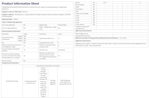 Barcool VINO6 – Table-Top Wine Fridge Black | 5-18°C | Wine Cooler | LED + Digital Display | Glass Door Drinks Cellar | Single-Zone (6 Bottle)