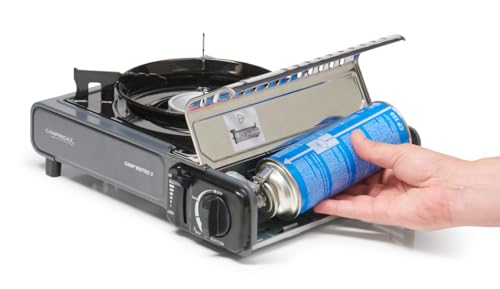 Campingaz Camp Bistro 3 Stove, 1 Burner, Camping Stove, 2200-watt Capacity, Compact Outdoor Cooker, includes Carry case for Easy Transport, Black
