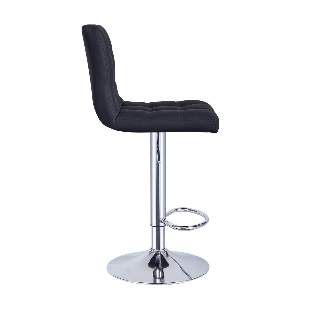- Panana Bar Stools |Height Adjustable Cuban Bar Chairs | Synthetic Leather | 360° Swivel Kitchen Stool -