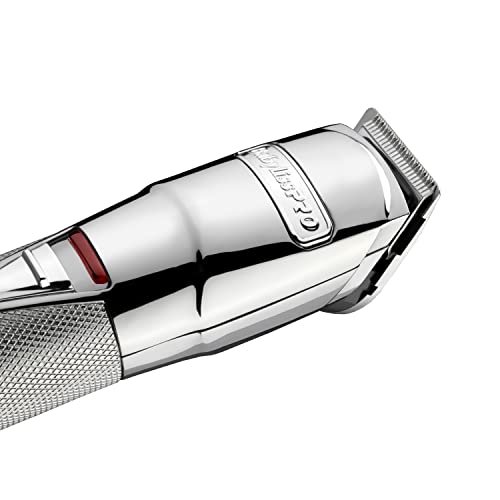 BaBylissPRO High-Torque Super Motor Beard Trimmer, 2 Japanese steel blades, metal housing, cordless