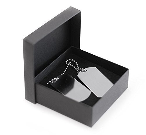 - EIO Gifts Personalised Double Tag Pendant | Women & Mens Pendant Silver Necklace –