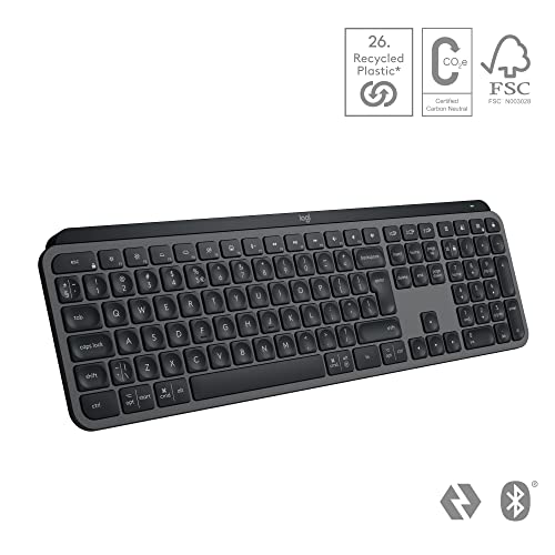 - Logitech MX Keys S Wireless Keyboard | Low Profile | Fluid Quiet Typing | Programmable -