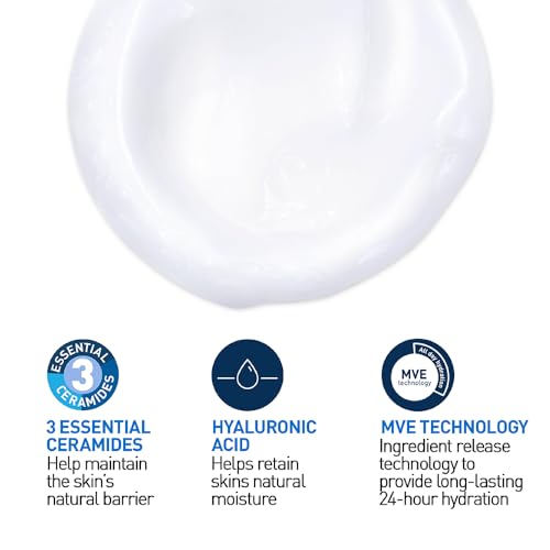 CeraVe Hydrating Cleanser for Normal to Dry Skin 236 ml with Hyaluronic Acid and 3 Essential Ceramides