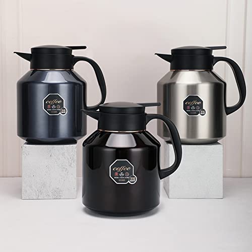 - HotTopStar 1.7L Thermal Coffee Carafe | Coffee Insulated Jug | Double-Wall Vacuum Coffee Pot -