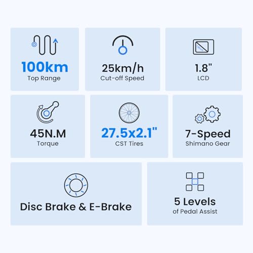 - Touroll Electric Bike | J1/J1 ST Pedal Assist City E Bike | 27.5" | Electric Bicycle -