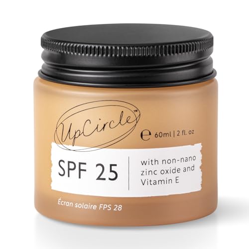 - UpCircle SPF 25 Mineral Sunscreen 60ml -Reef-Safe,Non-Nano Zinc Oxide and Lightweight-Raspberry Seed Oil -