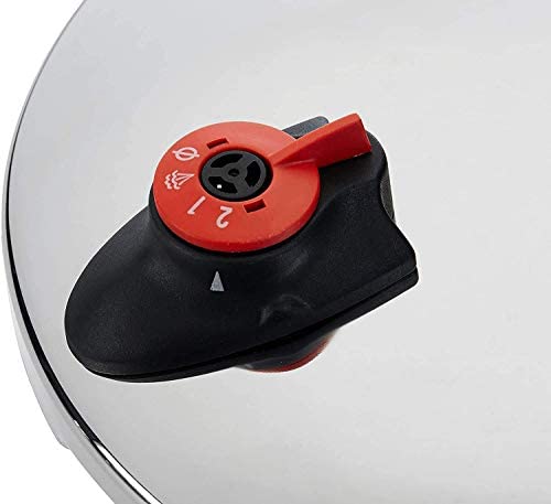 Amazon Basics Stainless Steel Pressure Cooker, 4 Litre, Silver