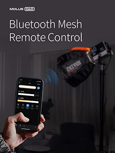 - Zhiyun G60 COMBO LED Video Continuous Lighting Dimmable 2700K-6500K CRI96+ TLCI 97+ Studio Photography Light Supports APP Control with Bowens Mount Adapter