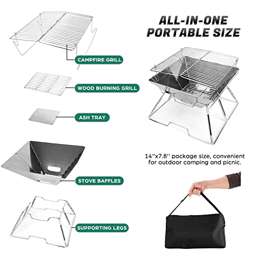 - Odoland BBQ | Fire Pit | Portable Campfire Pit -