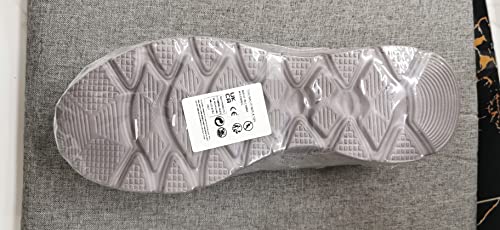 CAIQDM Mens Trainers Running Shoes Leisure Sneakers Mesh Walking Gym Tennis Shoes Lightweight Breathable Sports Outdoor Fitness Jogging Grey 8 UK